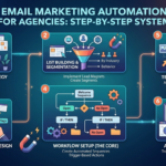 Agency team creating automated email marketing workflows